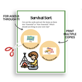 Wilderness Skills for Kids Megapack | Printable Survival Activities for Grades 3 - 6