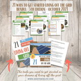 21 Ways to Get Started Living Off The Grid Bundle: eBook & Workbook Included! - An Off Grid Life