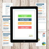 5 Day Homestead in Your Homeschool Challenge and Printable Pack! - An Off Grid Life