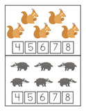 Woodland Animals Learning Fun Printables Pack (K-2) - An Off Grid Life