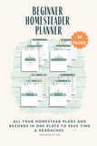 Beginner Homestead Planner - An Off Grid Life
