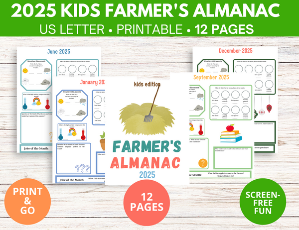 NEW - 2025 Farmer's Almanac for Kids