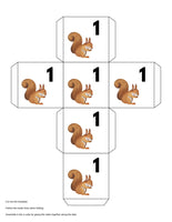Woodland Animals 31 Day Countdown Cubes