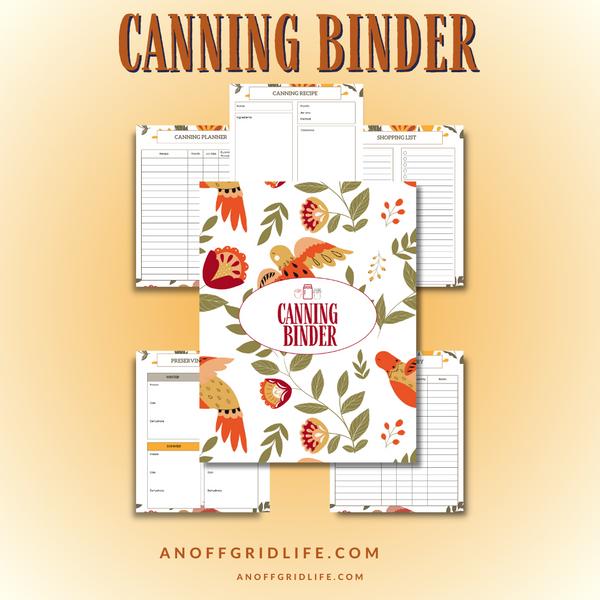 Canning Binder