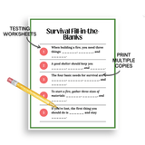 Wilderness Skills for Kids Megapack | Printable Survival Activities for Grades 3 - 6