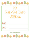Harvesting Journal Activity Pack - An Off Grid Life