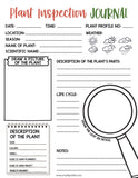 Plant Inspection Journal, Bingo Card and Seed Collection Log - An Off Grid Life