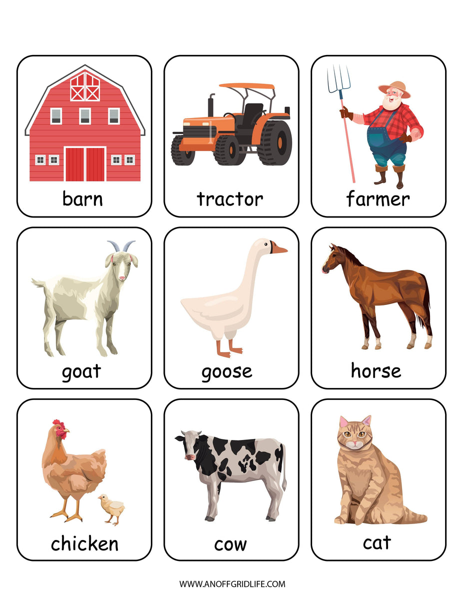 Animals on The Farm Activity Pack – An Off Grid Life