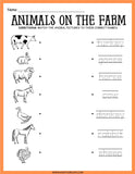 Animals on The Farm Activity Pack - An Off Grid Life
