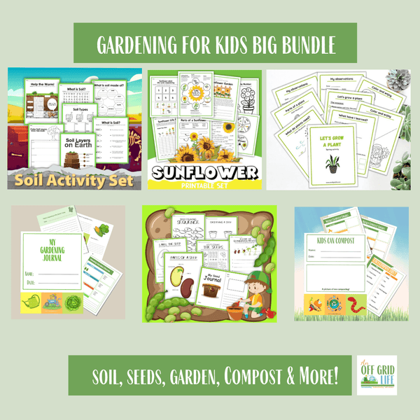Kids Gardening Bundle (7 Products) - An Off Grid Life