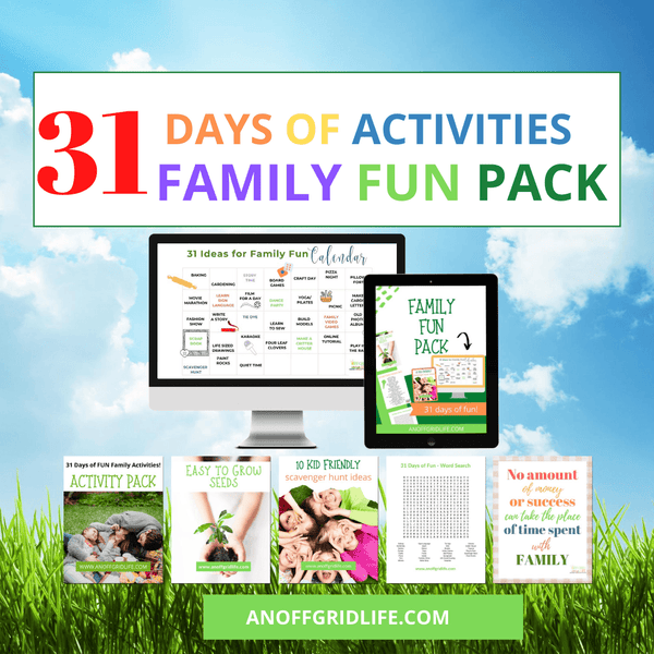 31 Days of Family Fun Pack! - An Off Grid Life