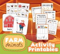 Animals on The Farm Activity Pack - An Off Grid Life